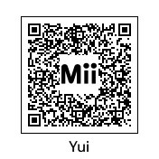 Yui (Official Nintendo Special Mii remade) – Kia's Mii QR code dump